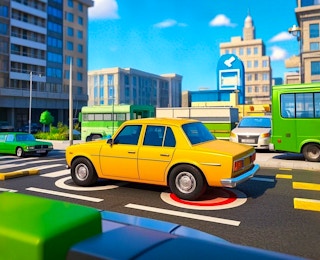 Crazy Parking 3D online game thumbnail